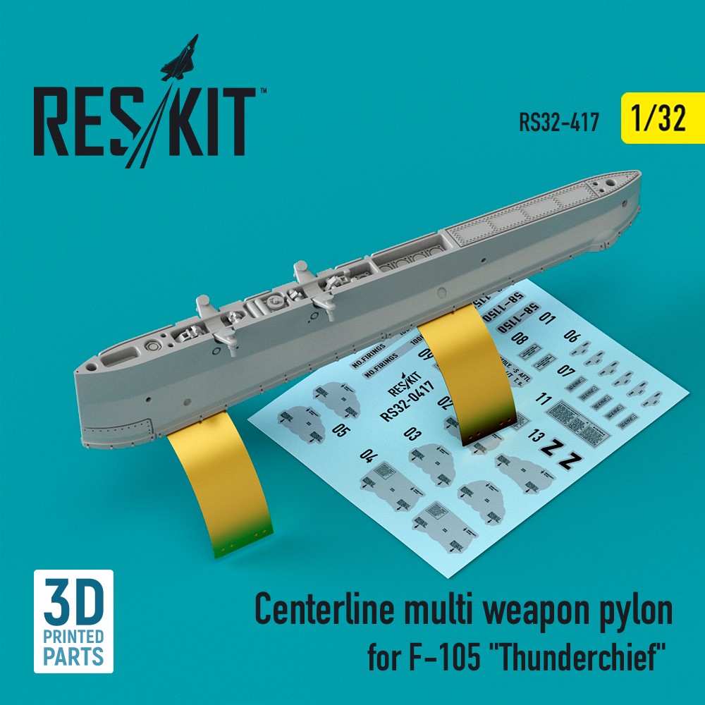 ResKit RS32-0417 1:32 F-105D/G Thunderchief Multi Weapon Pylon