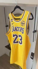 New 2025 Nike NBA Los Angeles Lakers LeBron James Icon authentic jersey 48 L