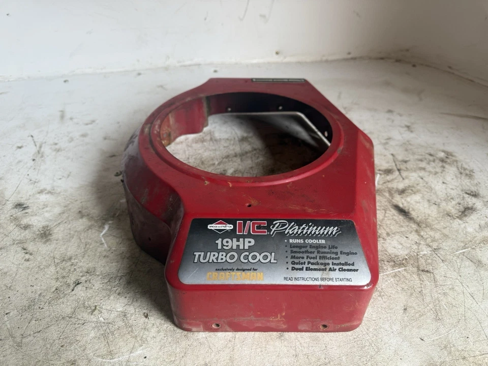 Cubierta de ventilador/cubierta de motor Briggs And Stratton doble 19 HP Foto 2 de 4