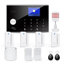 Home Security System, Wireless WiFi Tuya Smart Home Alarm System, No Monthly ...