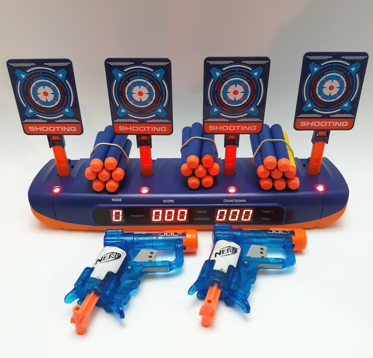 Nerf Jolt Pistols Target Practice Set Digital Auto reset W