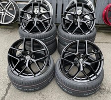 20 Zoll Borbet Y Alu Felgen 5x114,3 für Tesla Model Y Performance Schwarz glanz