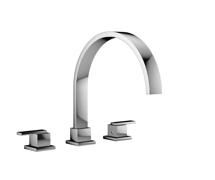 JACUZZI Mincio 2 Handle Deck Mount Roman Tub Faucet in Polished