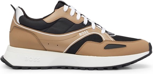 Boss Turnschuhe Herren Braun Freizeit Sneaker mit Logo - Jonah Runn Größe 12