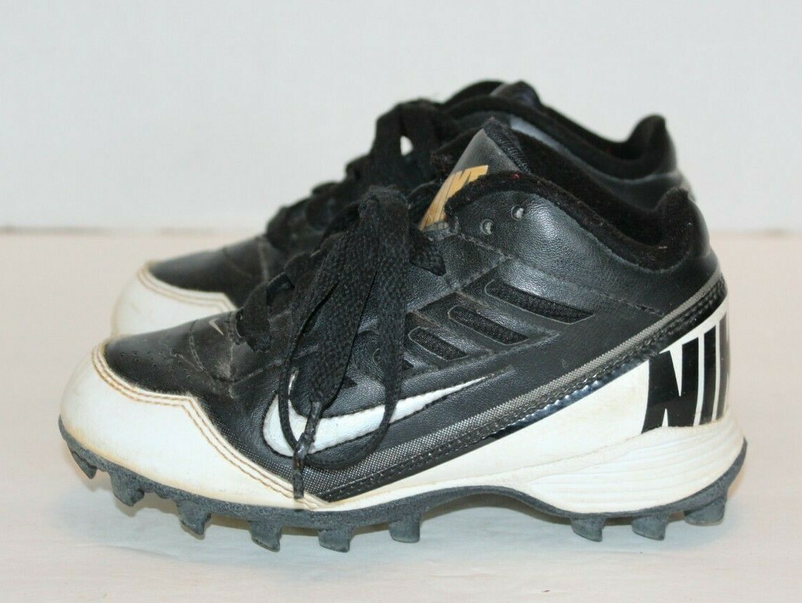 NIKE Landshark Black & White Leather Shoes Size 10C FREE Shipping! eBay