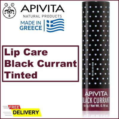 APIVITA Lippenpflege Schwarze Johannisbeere getönt feuchtigkeitsspendend beruhigend 4,4g (0,16oz)