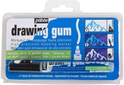 Pebeo Zeichnen Gummi Maskierungsflüssigkeit Präzision Marker Stift 4 mm Feder (033104)