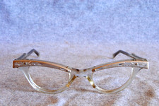 usa vintage 1950's cats eye eyeglass frames 36-20-5"