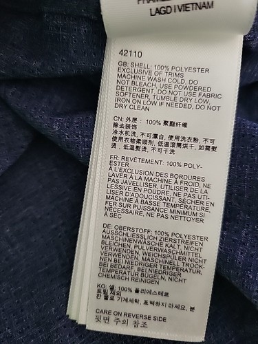 MARMOT Aerobora Long Sleeve Shirt Arctic Navy Air Exchange Performance Fabric S - Picture 9 of 10