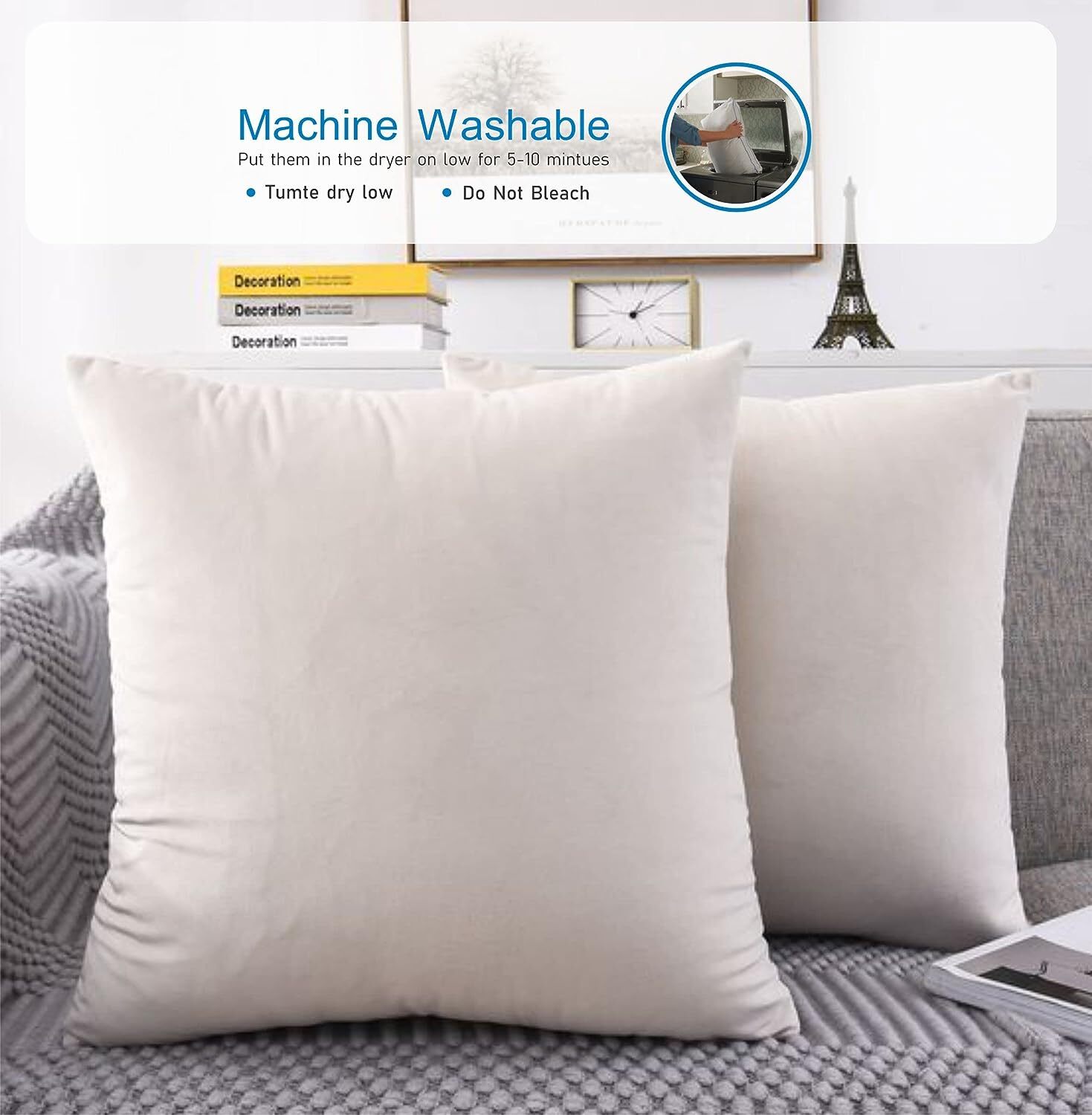 Cushion inserts 20x20 Inch 50 x 50 cm Inners Pads Fillers Extra Deep