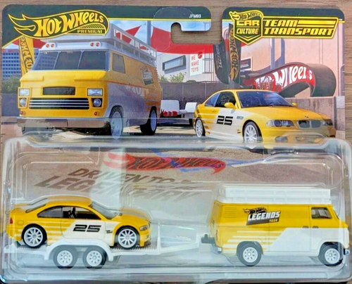 2025 Hot Wheels Legends Tour Team Transport BMW M3 (E46) HW Rally Hauler NEU