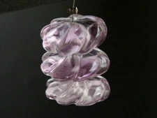 16-17mm Natural Purple Amethyst Hand Carved Spiral Rondelle Gemstone Beads 44080