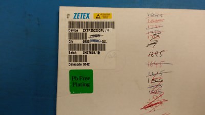 (10 PCS) ZXTP25020DFLTA ZETEX Trans GP BJT PNP 20V 1.5A 3-Pin SOT-23 ROHS