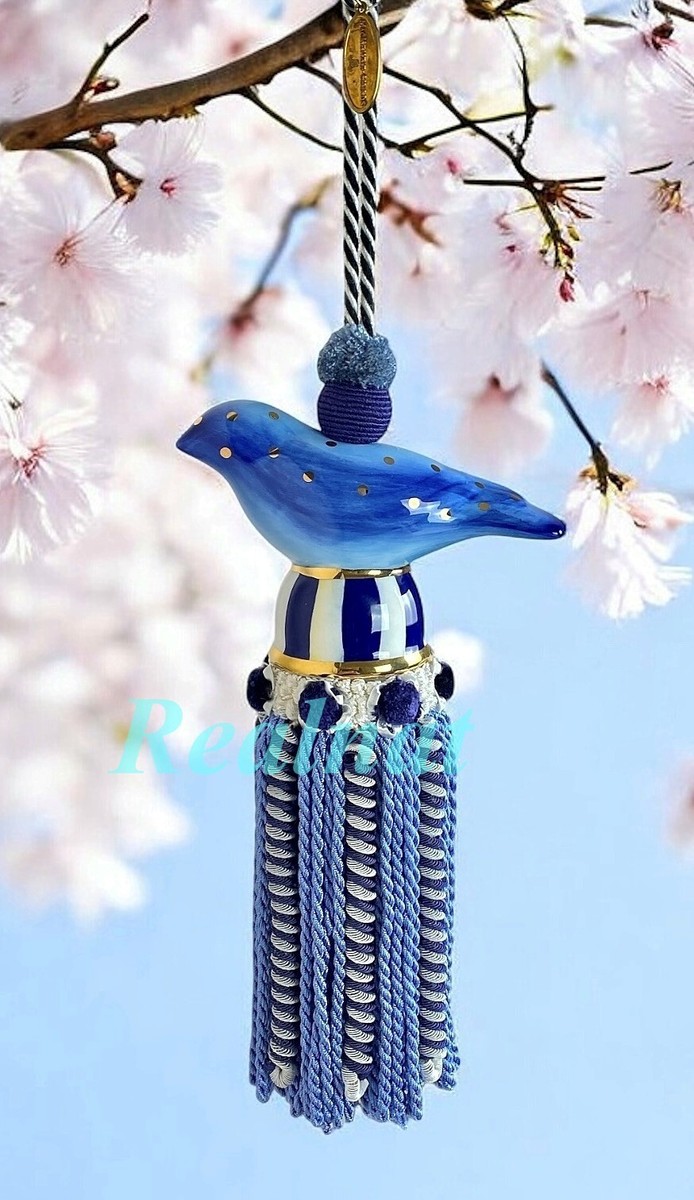 マッケンジーチャイルズ　タッセル MacKenzie-Childs Ceramic Bird Tassel - Blue Brand New | eBay