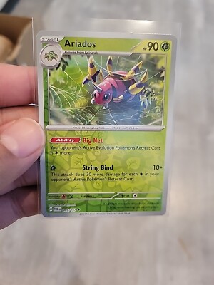 Reverse Holo Ariados 005/167 Uncommon Twilight Masquerade Pokemon