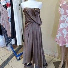 New Halston Heritage Olive Green Formal Dress