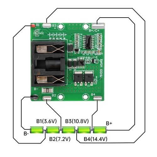 1PC NEW 5S lithium battery protection board is compatible with 18V/21V #LL - Picture 2 of 2