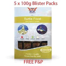 BCUK Frozen Fish Food- 5 x 100g Blister Packs-Turtle Food--FREE P&P