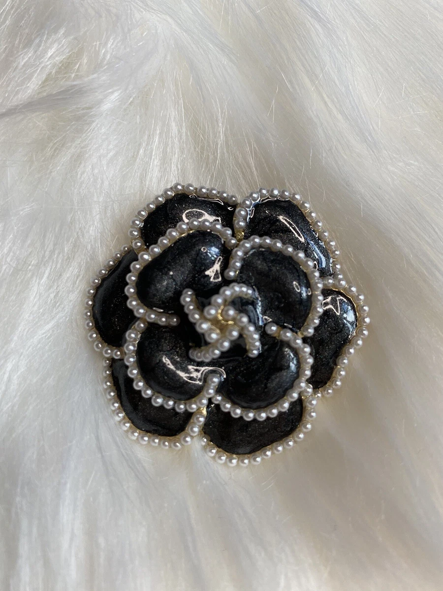 Chanel Camellia Flower Brooch  Silver Camellia Flower Brooch