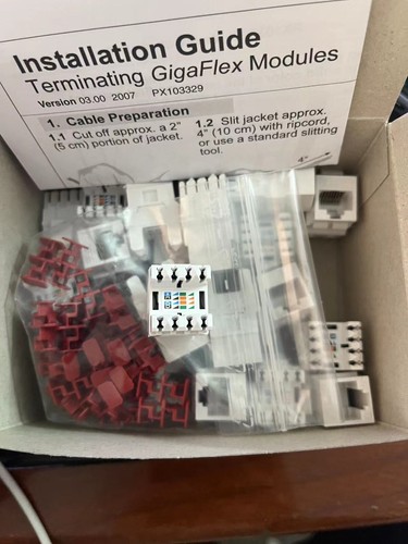 24-QTY Belden AX101320 Category 6 KeyConnect RJ45 Jack Module White Box Free shi - 第 2/5 張圖片