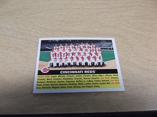2005 TOPPS HERITAGE BASEBALL #90 CINCINNATI REDS TEAM CARD