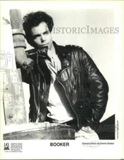 1989 Press Photo Actor Richard Grieco as Dennis Booker in "Booker" - lrp73471