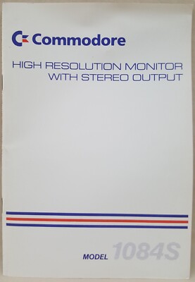 1084S 13'' COLOR Monitor Multi-Language MANUAL fo Commodore 64 128 Amiga A1084S 2