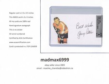 Garry Peters Philadelphia Flyers AUTOGRAPH AUTO SIGNED INDEX HOCKEY CARD COA