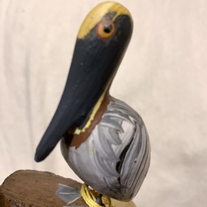 Rare Vintage Casa Fernandez Hand Carved Wooden Pelican Bird Florida Usa Souvenir Ebay