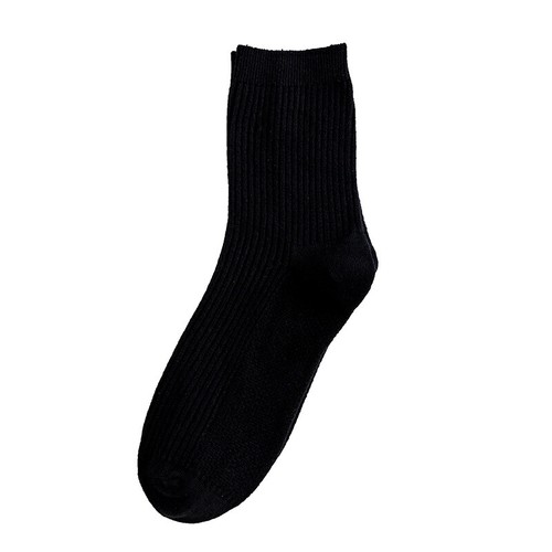 5 Pairs of Women's Autumn Odor-proof Solid Color Cotton Wicking Socks - Picture 3 of 12