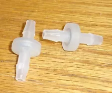 *TWO* 1/4" High Flow Check Valve PP PolyPro Viton Lab Auto Pneumatic Hydraulic