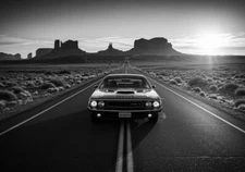 Digital Image Picture Photo Wallpaper Background Desktop AI Art Classic Car 4