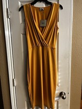 ASOS Maxi Dress Stretch Size 8 Mustard
