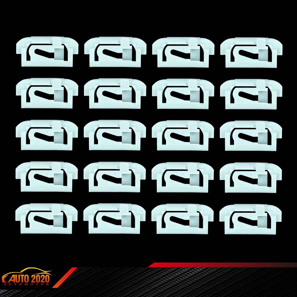 20pcs Windshield & Rear Window Trim Molding Clips Fit For 1975-1988 GM Cars