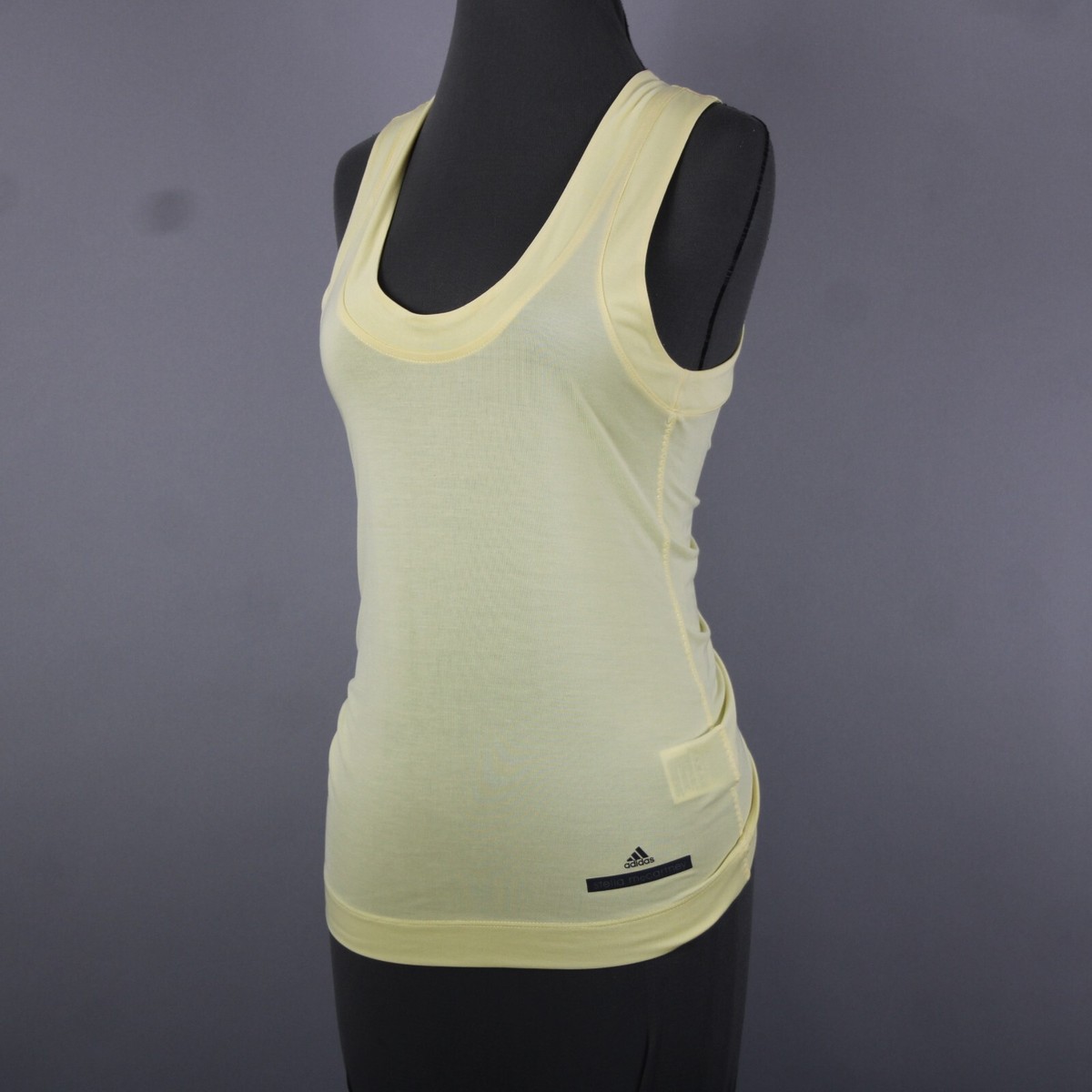 Adidas Stella McCartney Sz 36 Yellow Adjustable Back Lyocell