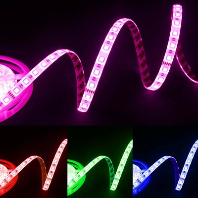 SMD 2835 5050 5M LED Streifen Licht Unterschrank/TV Rückseite/Küchenbeleuchtung RGB IP44 