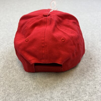 True Religion Hat Cap Mens One Size Red Snap Back Logo Casual