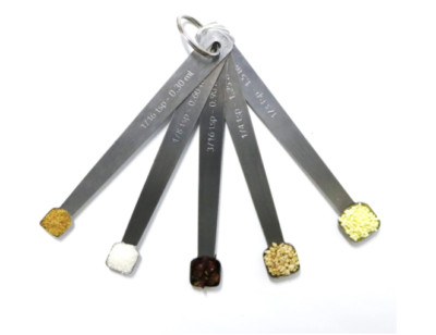 Measuring Spoons Set 1/3 Tsp 1/4 Tsp 3/16 Tsp 1/8 Tsp 1/16 Tsp Mini Measure Tool