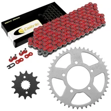 Red Drive Chain And Sprocket Kit for Suzuki GSX-R600W GSXR600W 1992 1993