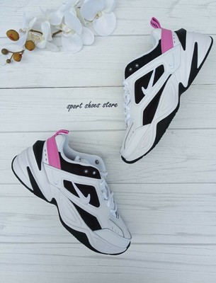 nike tekno white and pink