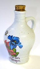 (02.034) Schnapskrug Enzian "Gru&szlig; aus den Bergen", 13 cm hoch, gebraucht