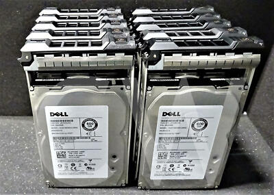 LOT OF 10 - Dell W348K HUS156060VLS600 600GB 15K RPM 6Gb/s 3.5'' SAS Hard Drive