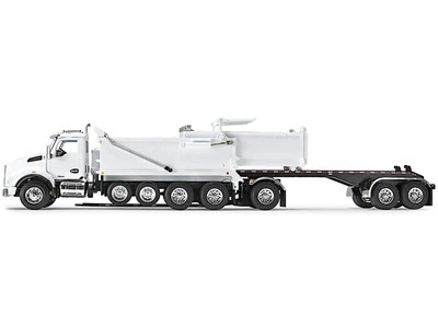 Kenworth T880 Quad-Axle Dump Truck and Rogue Transfer Tandem-Axle Dump Trailer V