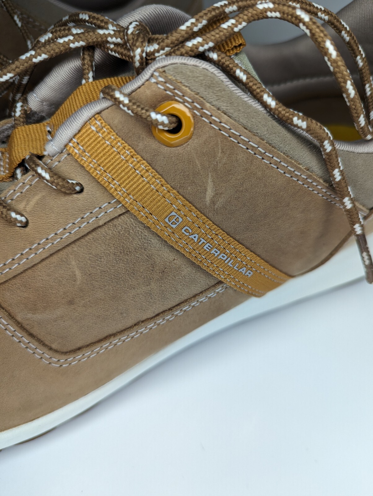 CAT Caterpillar CODE Quest Mod Leather Brown Snea… - image 5