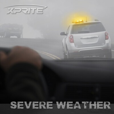 LED Strobe Beacon Xprite 12 Inch White Light - Flashing Emergency Hazard Warning Amber Outdoor Strobe Light - Foto 2