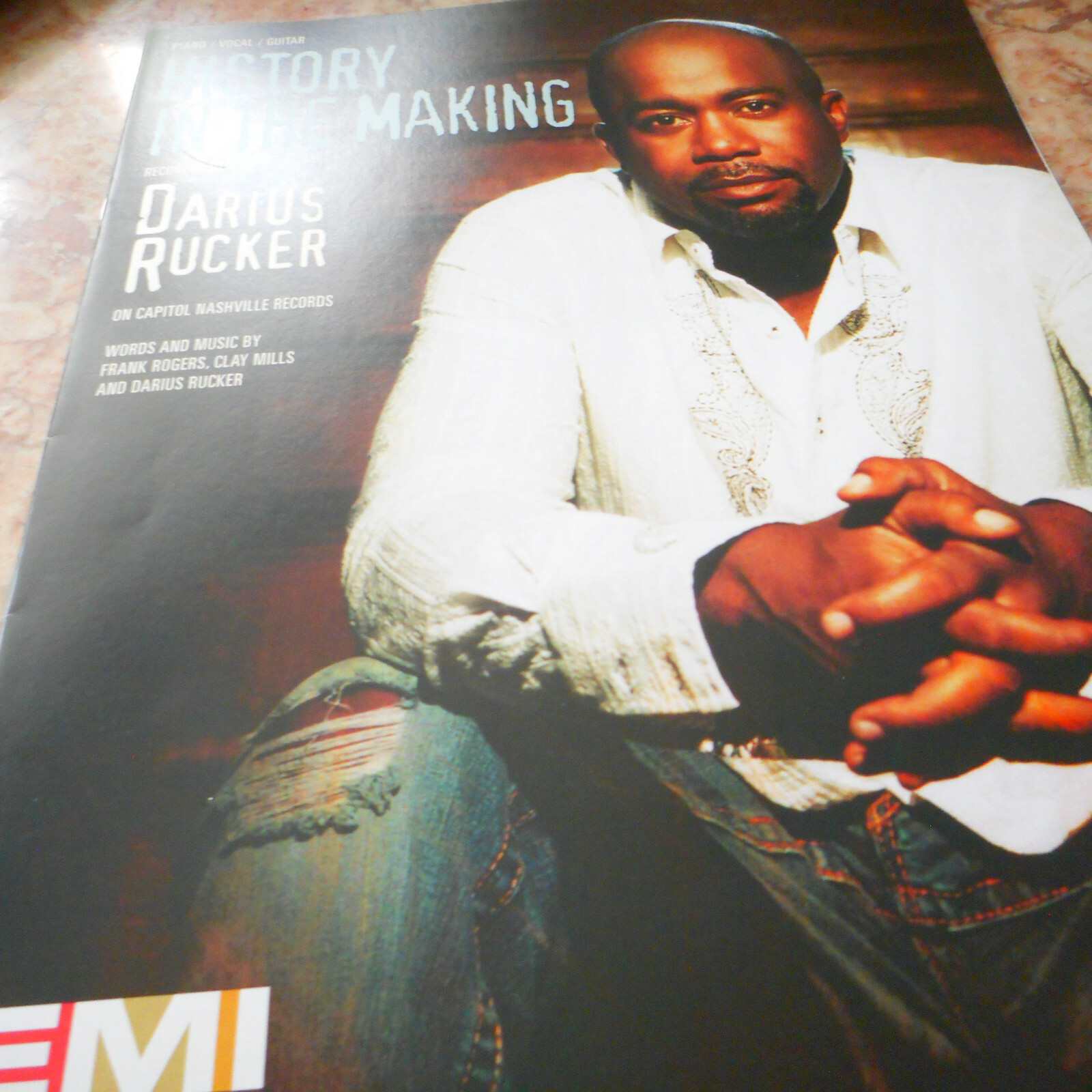 Darius Rucker History In The Making 2008 Photo Sheet Music eBay