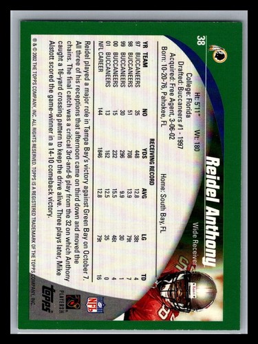 2002 Topps Football # 1 - 200 - Pick Your Card! - Picture 76 of 400