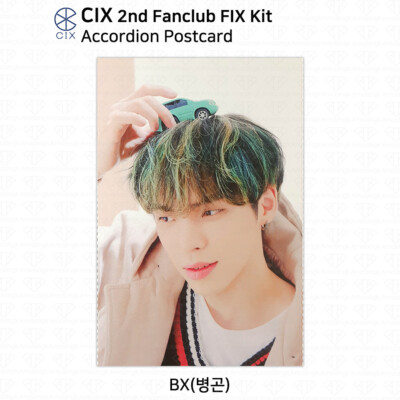 CIX 2nd Fanclub FIX Official Goods Postcard Costume Sticker