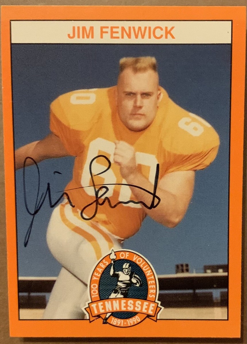 Jim Fenwick - Signed / Autographed - Tennessee Vols Football Card