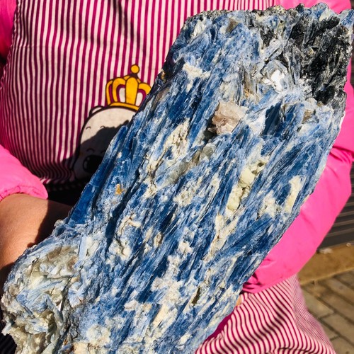 Esemplare minerale cianite gemma ruvida cristallo blu naturale 10,58 libbre guarigione 324 - Foto 9 di 18